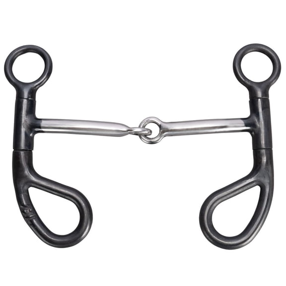 Schneiders Sweet Iron Short Cheek Argentine Snaffle Horse Bit | 5" Mouth with Copper Inlay
