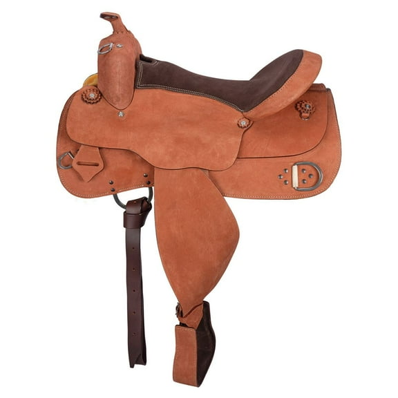 Schneiders Work and Trail II Western Saddle | Padded Seat | Rust | Size 16