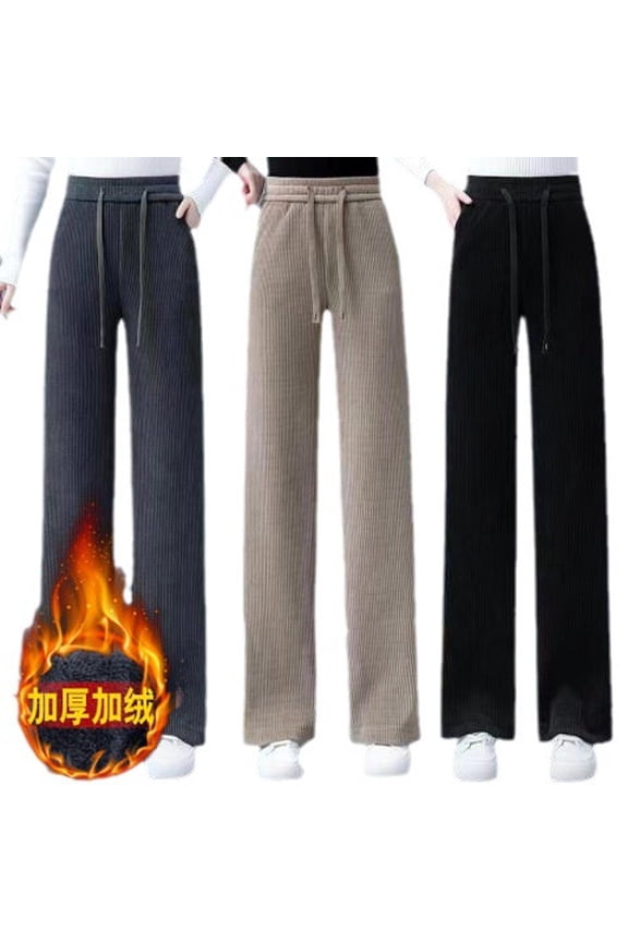 Schneier Women's Wide Leg Pants Trousers Slacks Bottoms Elastic Waistband Relaxed Fit Stretchy Solid Color Soft Flowy Casual Business Work Office Lounge Wear Travel Essentials for Women