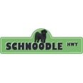 thumbnail image 1 of Schnoodle Street Sign | Indoor/Outdoor | Dog Lover Funny Home Décor for Garages, Living Rooms, Bedroom, Offices | SignMission personalized gift | 20" Wide, 1 of 5