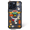 thumbnail image 1 of Schockproof Phone Case, Compatible with Magsafe for Apple IPHONE 14 Original and Officially Licensed Friends Pattern Friends 014, Perfectly Fitted to The Shape of The Mobile Phone, TPU Case, 1 of 5