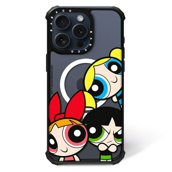 Schockproof Phone Case, Compatible with Magsafe for Apple IPHONE 14 PRO Original and Officially Licensed The Powerpuff Girls Pattern The Powerpuff Girls 015, TPU Case