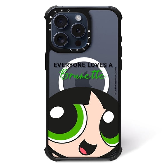 Schockproof Phone Case, Compatible with Magsafe for Apple IPHONE 15 PRO Original and Officially Licensed The Powerpuff Girls Pattern The Powerpuff Girls 013, TPU Case