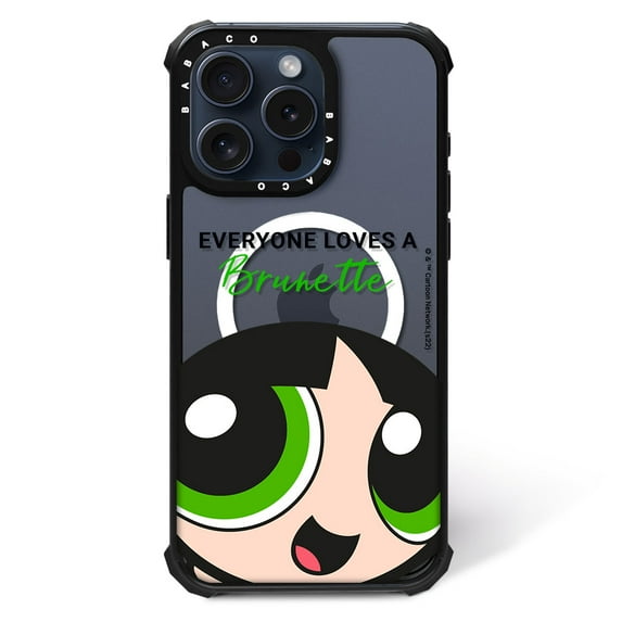 Schockproof Phone Case, Compatible with Magsafe for Apple IPHONE 15 PRO Original and Officially Licensed The Powerpuff Girls Pattern The Powerpuff Girls 013, TPU Case