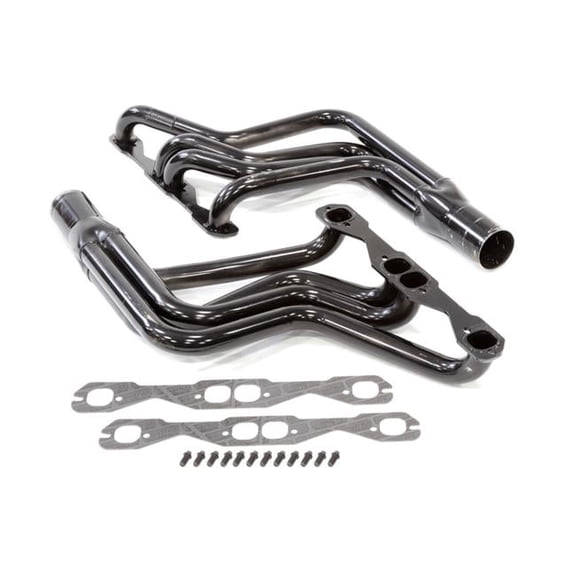 Schoenfeld SCH165ACM2 1.625 x 3 in. Primary Collector 602 Crate Street Stock Header for Small Block Chevy, GM A-Body, F-Body & X-Body - Black