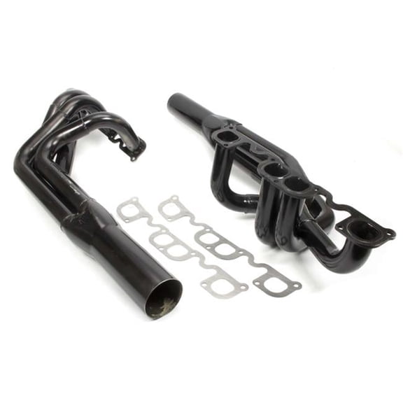 Schoenfeld Sprint Car Headers - Straight Tube Design - 1.87 in. to 2 in. - Dia. Tubing - 3.5 x 13 in. Collectors - Spread Port Small Block Chevy