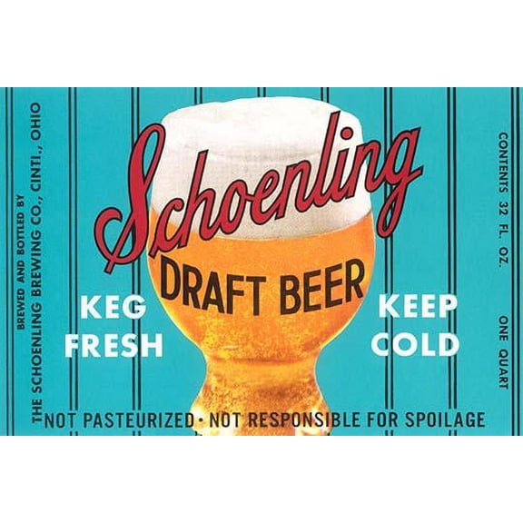 Schoenling Draft Beer-Fine Art Canvas Print (20" x 30")