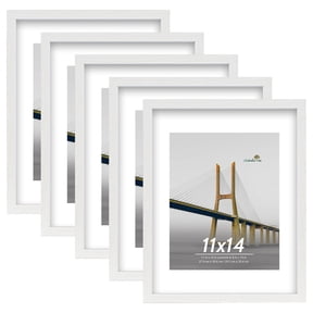 50x11 Frame Black Solid Wood Picture Frame | 0.75 Inch Moulding Width ...