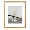 thumbnail image 1 of Scholartree 11x14 Matted to 8x10 Linear Gallery Wall Picture Frame, Brown, 1 of 4