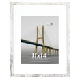 thumbnail image 1 of Scholartree 11x14 Matted to 8x10 Linear Gallery Wall Picture Frame, White, 1 of 5