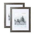 thumbnail image 1 of Scholartree 2 PACK 11x14 Wood Gallery Picture Frames, 11x14 Matted to 8x10 Wall Frames, Dark gray, 1 of 5