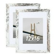 thumbnail image 1 of Scholartree 2 PACK 12 x 16 Wood Gallery Picture Frames, 12x16 Matted to 8.5x11 Wall Frames, Whtie, 1 of 6