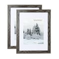 thumbnail image 1 of Scholartree 2 PACK 12 x 16 Wood Gallery Picture Frames, 12x16 Matted to 8.5x11 Wall Frames, Dark gray, 1 of 4