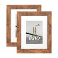 thumbnail image 1 of Scholartree 8 x 10 Wood Picture Frames Set of 2- Front Loading Basic Tabletop Picture Frame, Brown, 1 of 11