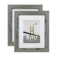 thumbnail image 1 of Scholartree 8 x 10 Wood Picture Frames Set of 2- Front Loading Basic Tabletop Picture Frame, Gray, 1 of 10