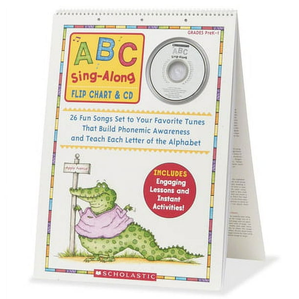 Scholastic ABC Sing-Along Flip Chart - Theme/Subject: Learning - Skill Learning: Alphabet, Phonemic Awareness, Letter Recognition - 1 / Set Scholastic ABC Sing-Along Flip Chart - Theme/Subject: Learning - Skill Learning: Alphabet, Phonemic Awareness, Letter Recognition - 1 / Set