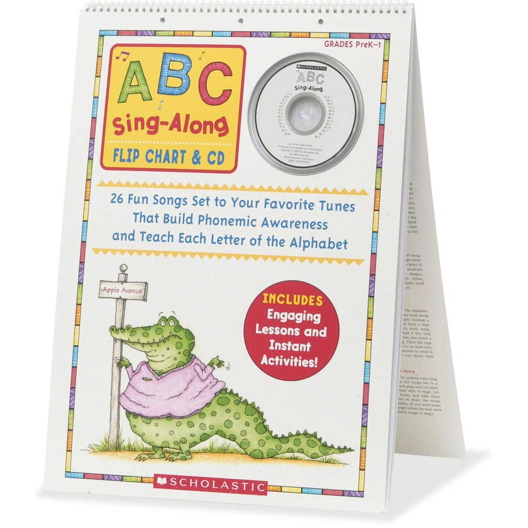 Scholastic ABC Sing-Along Flip Chart - Theme/Subject: Learning - Skill Learning: Alphabet, Phonemic Awareness, Letter Recognition - 1 / Set Scholastic ABC Sing-Along Flip Chart - Theme/Subject: Learning - Skill Learning: Alphabet, Phonemic Awareness, Letter Recognition - 1 / Set
