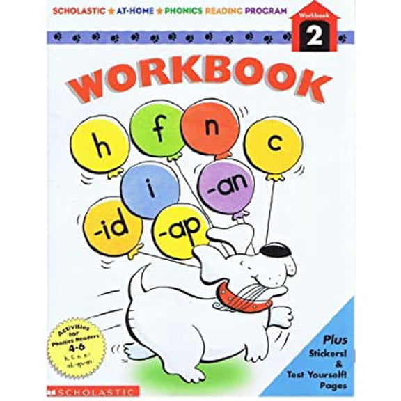 Pre-Owned Scholastic At-Home Phonics Reading Program Workbook (Paperback) 0590683713 9780590683715