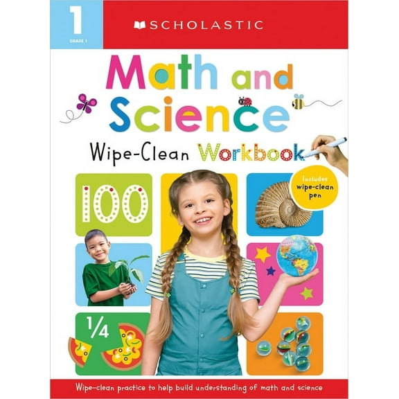 Scholastic Early Learners First Grade Math/Science Wipe Clean Workbook: Scholastic Early Learners (Wipe Clean), (Paperback)