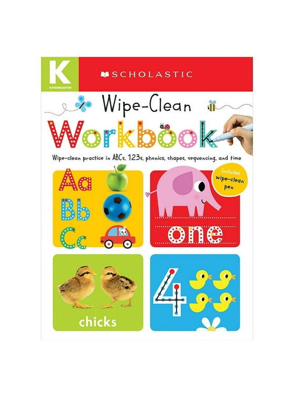 Scholastic Early Learners: Kindergarten Wipe-Clean Workbook: Scholastic Early Learners (Wipe-Clean Workbook) (Hardcover)