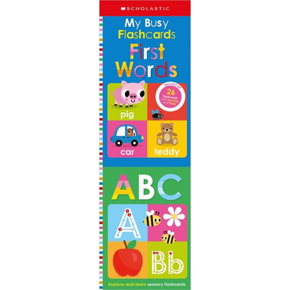 My Busy Flash Cards First Words and ABC: Scholastic Early Learners (Hardcover)