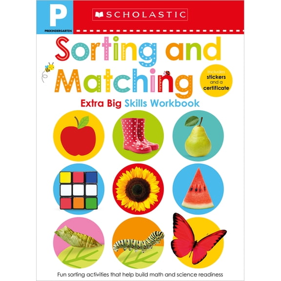 Scholastic Early Learners Sorting and Matching Pre-K Workbook: Scholastic Early Learners (Extra Big Skills Workbook), (Paperback)