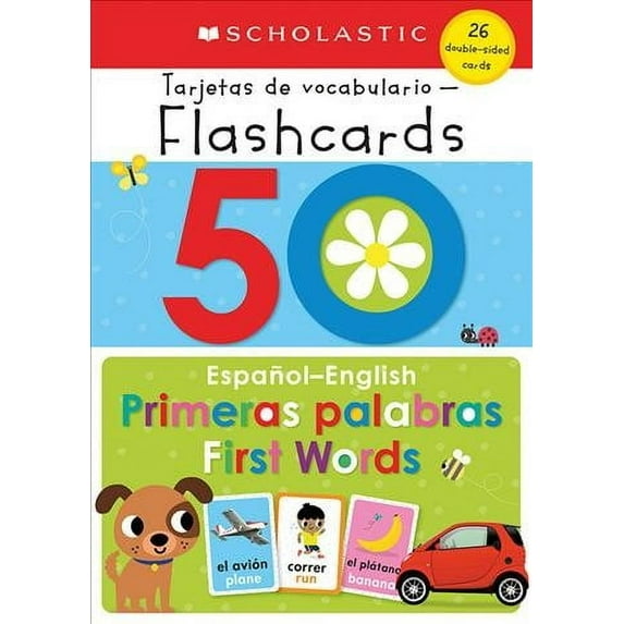 Scholastic Early Learners Spanish-English First Words Flash Cards, Multicolor, 50 Count