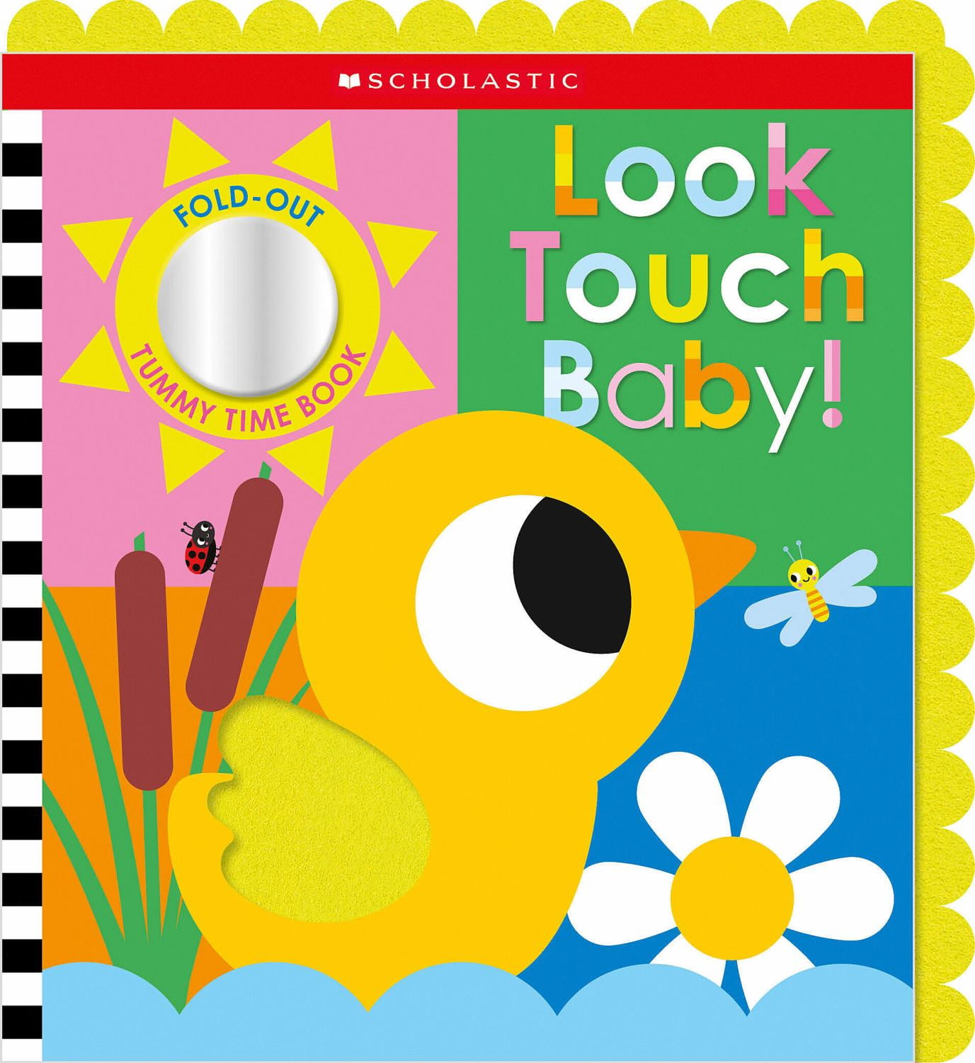 Look Touch Baby! (a Fold-Out Tummy Time Book) (Hardcover