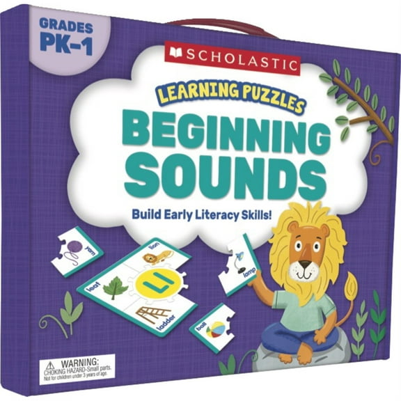 Scholastic Learning Puzzles: Beginning Sounds, Grades PreK-1