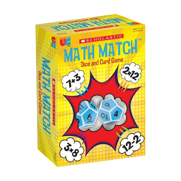 Scholastic Math Match Card And Dice Game