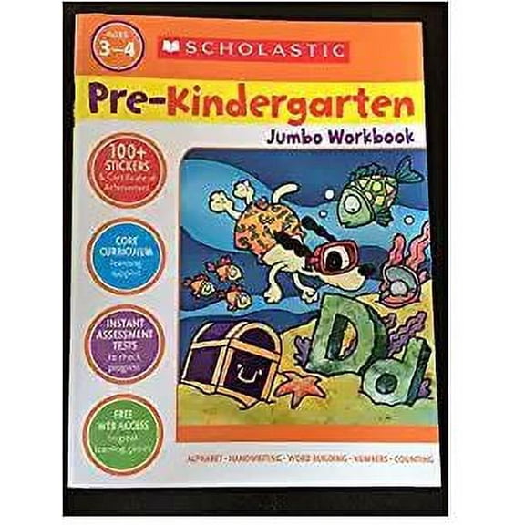 Pre-Owned Scholastic Pre-Kindergarten Jumbo Workbook