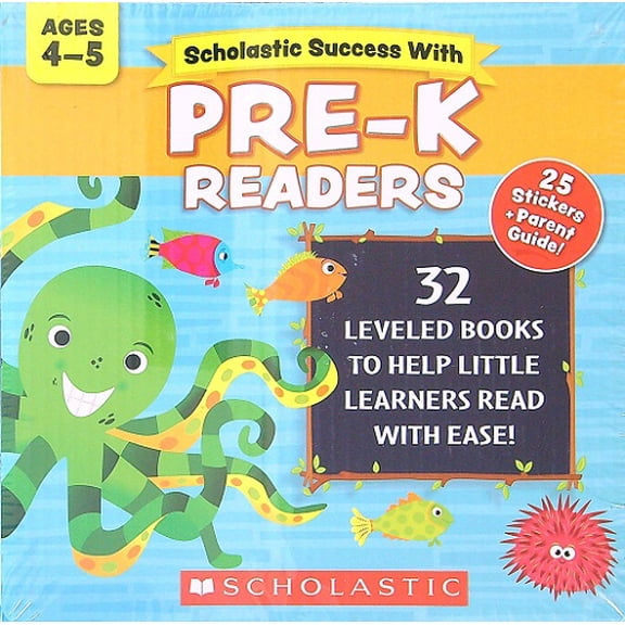 Scholastic Success With Pre-K Readers Box Set (32 Leveled Readers)