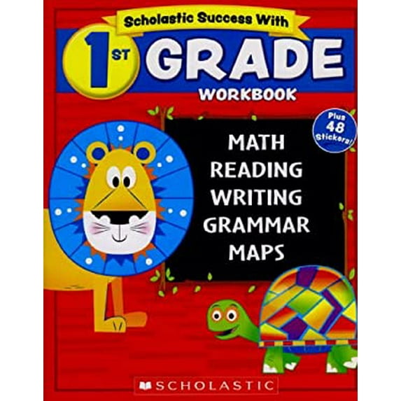 Pre-Owned Scholastic - 1st GRADE Workbook with Motivational Stickers (Paperback) 0545605733 9780545605731