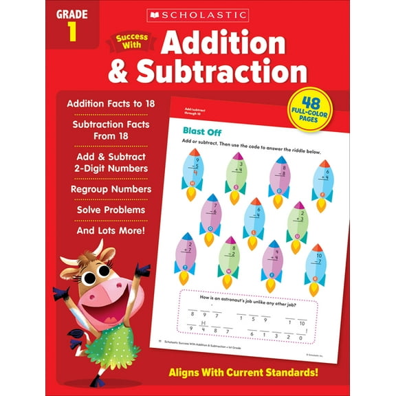 Scholastic Success with Addition & Subtraction Grade 1 Workbook, (Paperback)