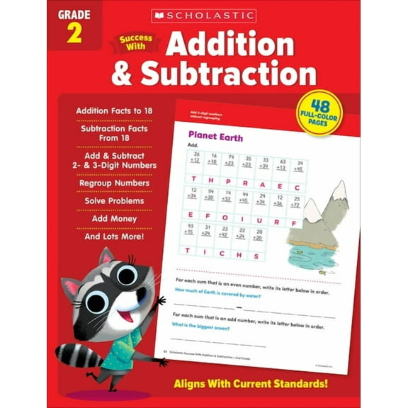 Scholastic Success with Addition & Subtraction Grade 2 Workbook, (Paperback)