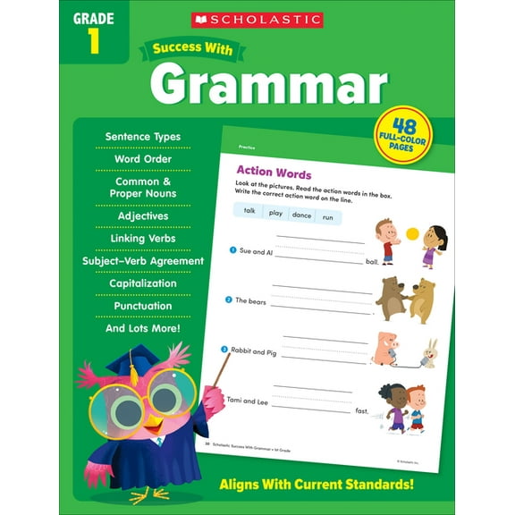 Scholastic Success with Grammar Grade 1 Workbook