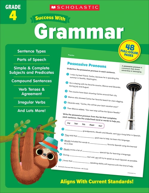 Scholastic Success with Grammar Grade 4 Workbook, (Paperback