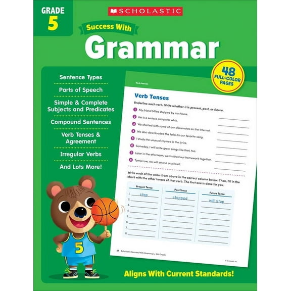 Scholastic Success with Grammar Grade 5 Workbook, (Paperback)