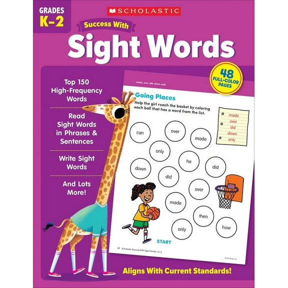 Scholastic Success with Sight Words Workbook (Paperback)