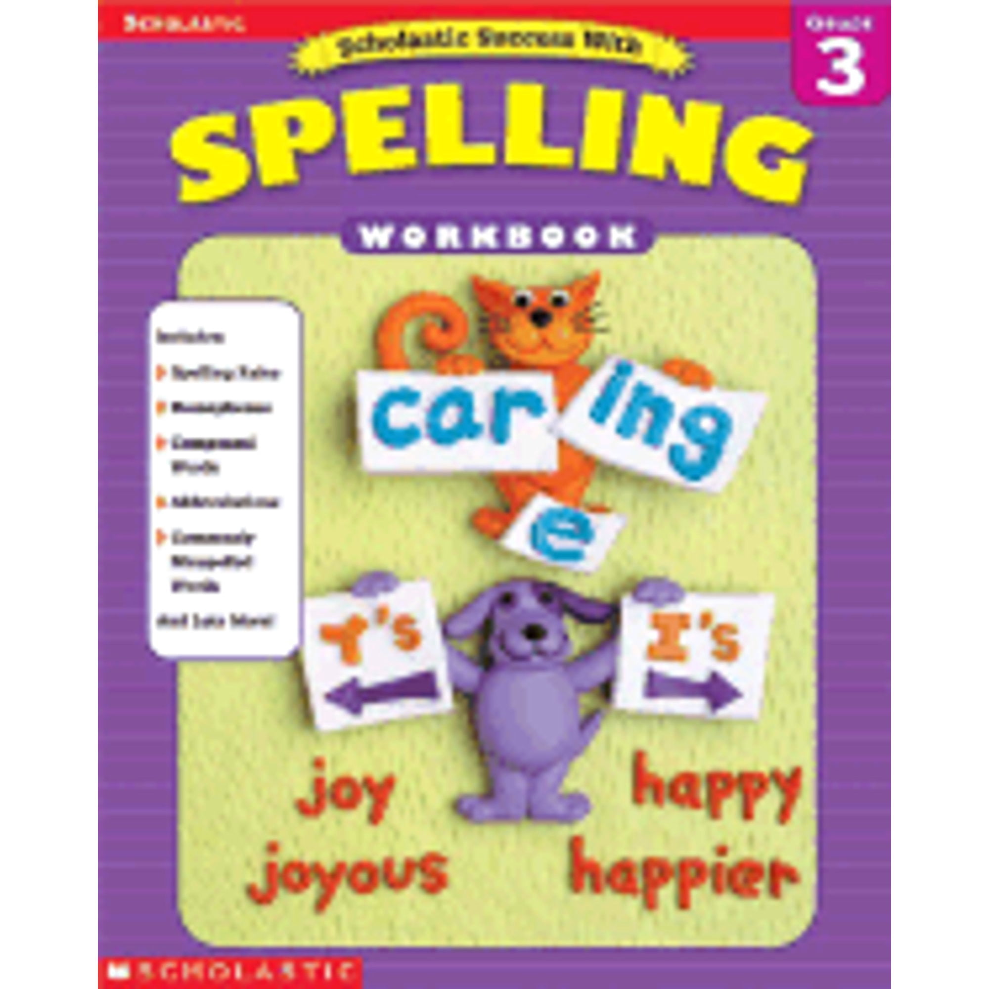 Pre-Owned Scholastic Success with Spelling: Grade 3 (Paperback ...