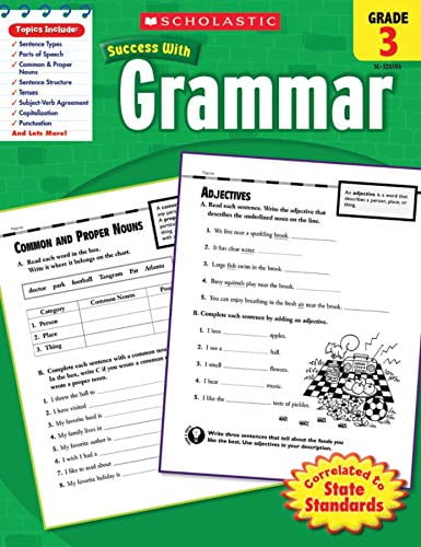 Pre-Owned Scholastic Success with Grammar: Grade 3 Workbook (Paperback ...