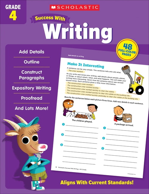 Scholastic Kindergarten〜4th Grade 4冊まとめ Scholastic Success with Writing Grade 4 Workbook - Walmart.com