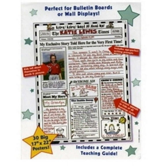 Scholastic Teaching Resources  Instant Personal Poster Sets Extra-Extra Read All About Me