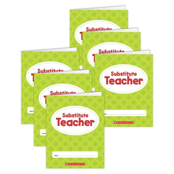Scholastic Teaching Solutions Substitute Teacher Folder, Pack of 6