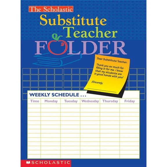 Scholastic Teaching Resources Substitute Teacher Folder - 10 Each