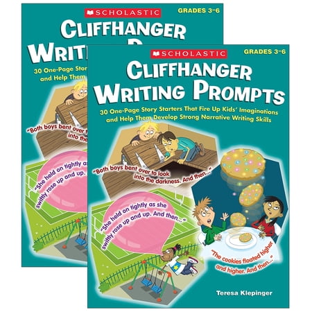 Scholastic Teaching Solutions Cliffhanger Writing Prompts Book Pack of 2 (SC-531511-2)