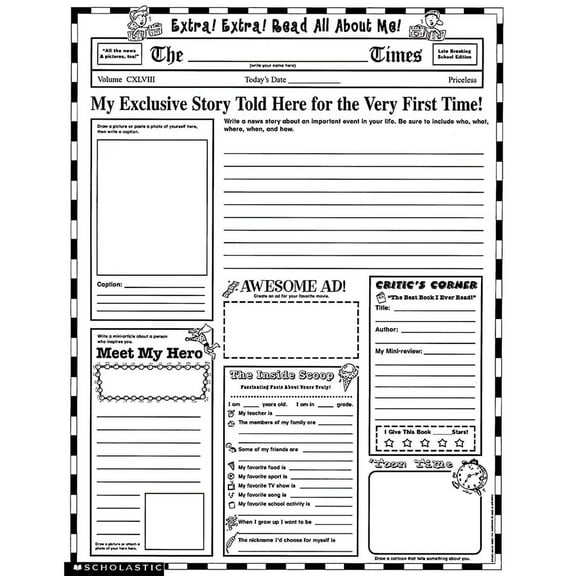 Scholastic Teaching Solutions Instant Personal 17'' x 22'' Unframed Poster Set (30 Pack)