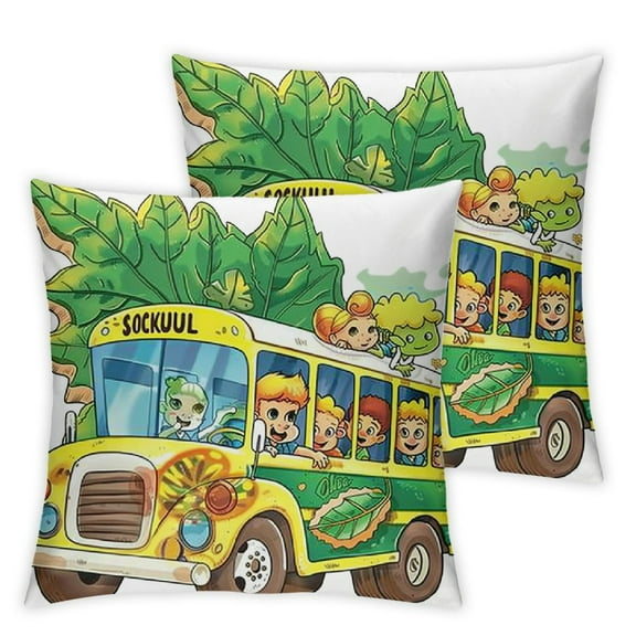 Scholastic The Magic School Bus Dinosaur Bus Wood Block Decor - Fun Magic School Bus Decoration - Great Gift Idea