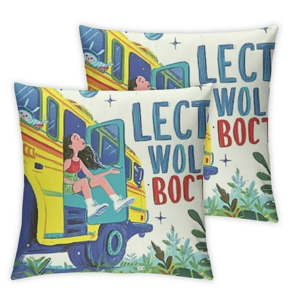 Scholastic The Magic School Bus Let's Explore Hanging Wood Wall Decor - Fun Magic School Bus Sign for Kids' Bedroom or Classroom