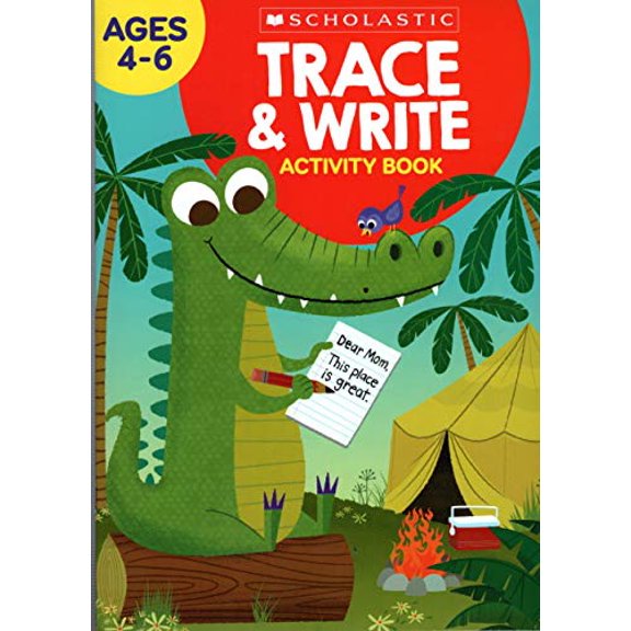 Pre-Owned Scholastic Trace & Write Educational Workbooks Ages 4 - 6 by Scholastic Inc (Paperback) English